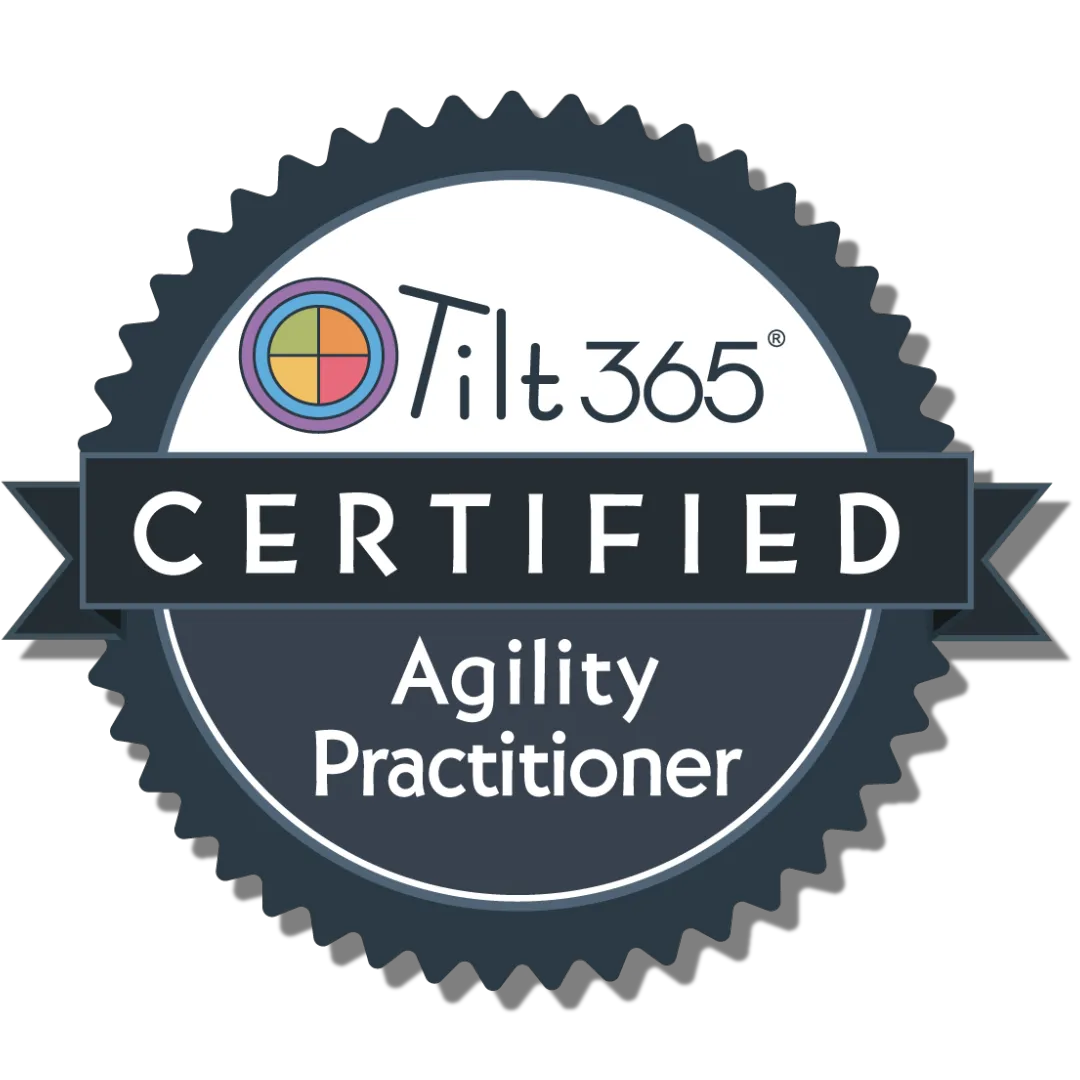 Tilt365 Certified Agility Practitioner badge