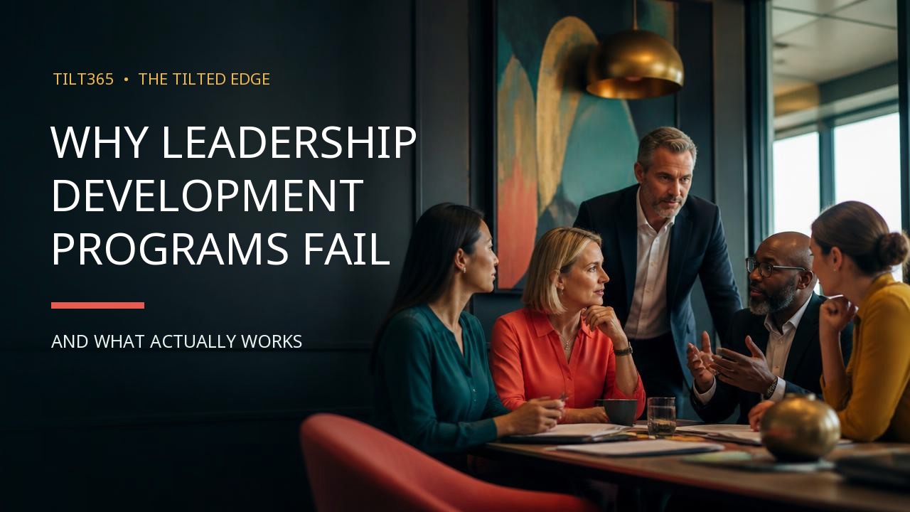Why Leadership Development Programs Fail (and What Actually Works) — Tilt365 blog